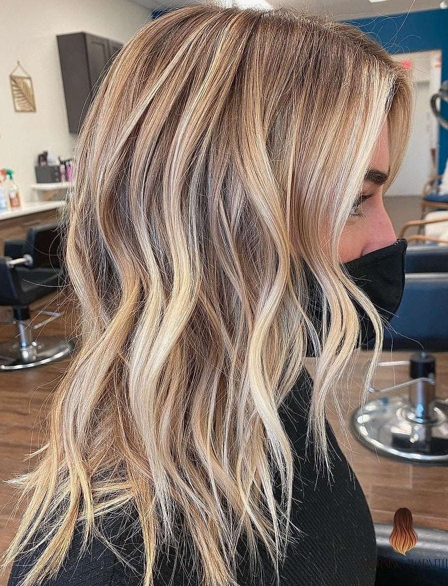 27 Blonde Balayage Ideas Every Woman Needs to See 10 Dark-Rooted Warm Buttery Blonde