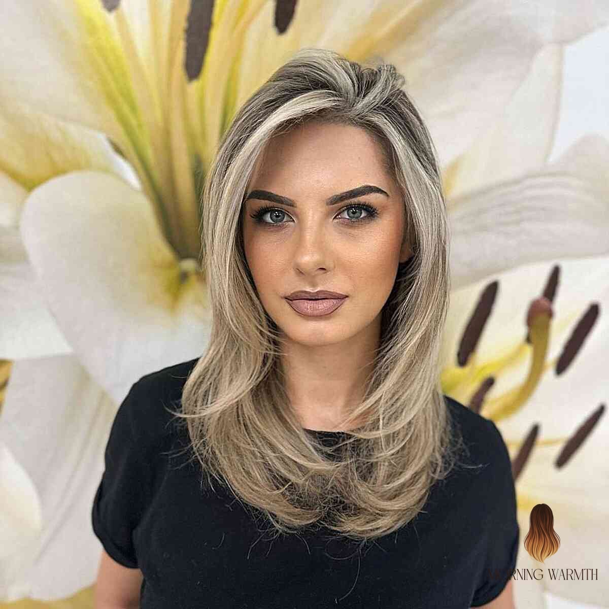 Dark Roots + Blonde Balayage