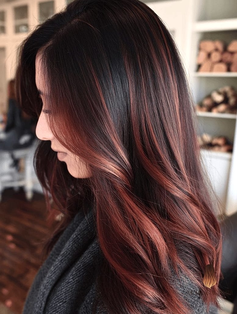 Deep Brunette Balayage for Winter