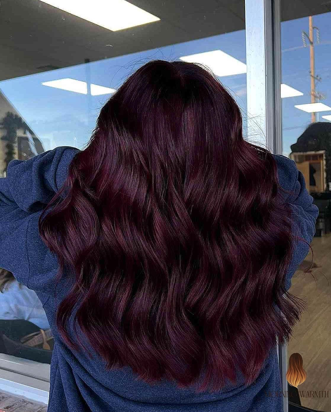 22 Burgundy Hair Color Ideas Worth Bookmarking Right Now 22 Deep Red-Violet with Silver Face-Framing Highlights
