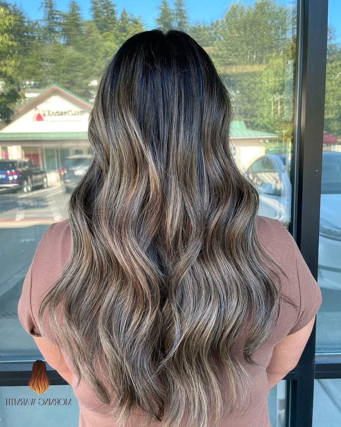 Delicate Light Brown Ribbons