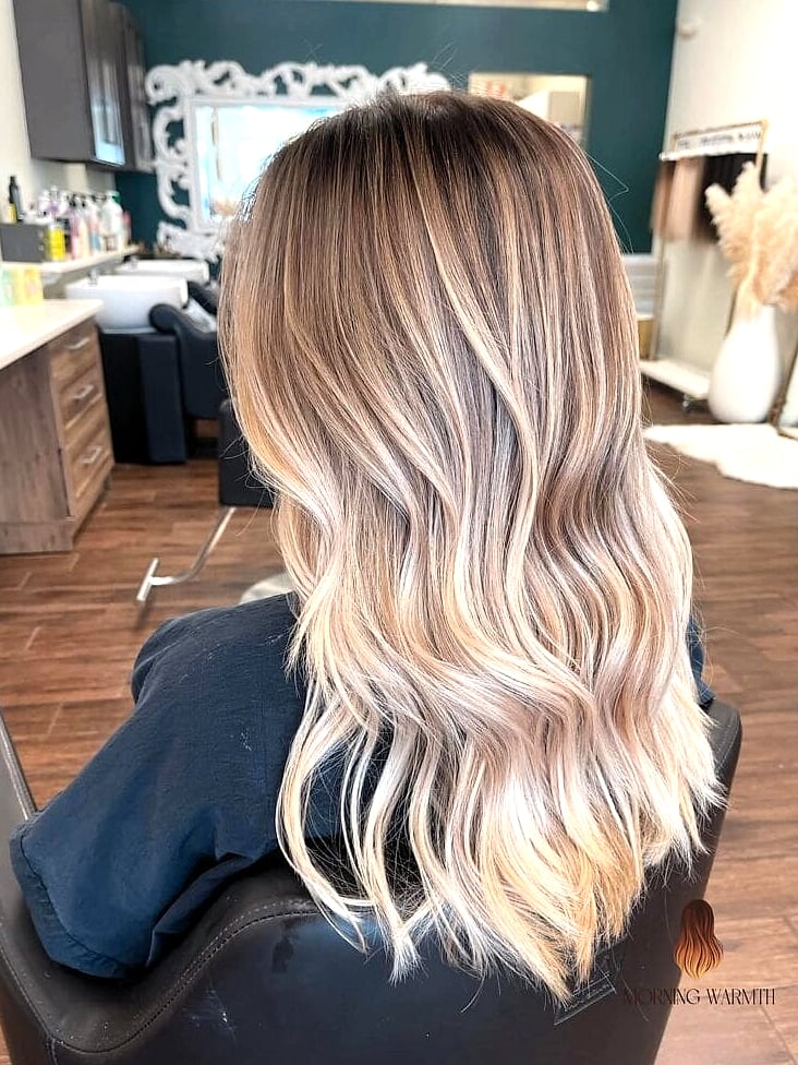 Dimensional Vanilla Blonde Balayage