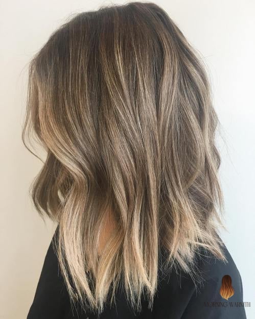 26 Balayage Capelli Castani Ideas That Are Gorgeous and So Inspiring 17 Dirty Blonde Balayage Lob