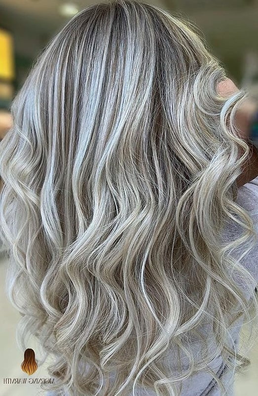 Dirty White Blonde Balayage