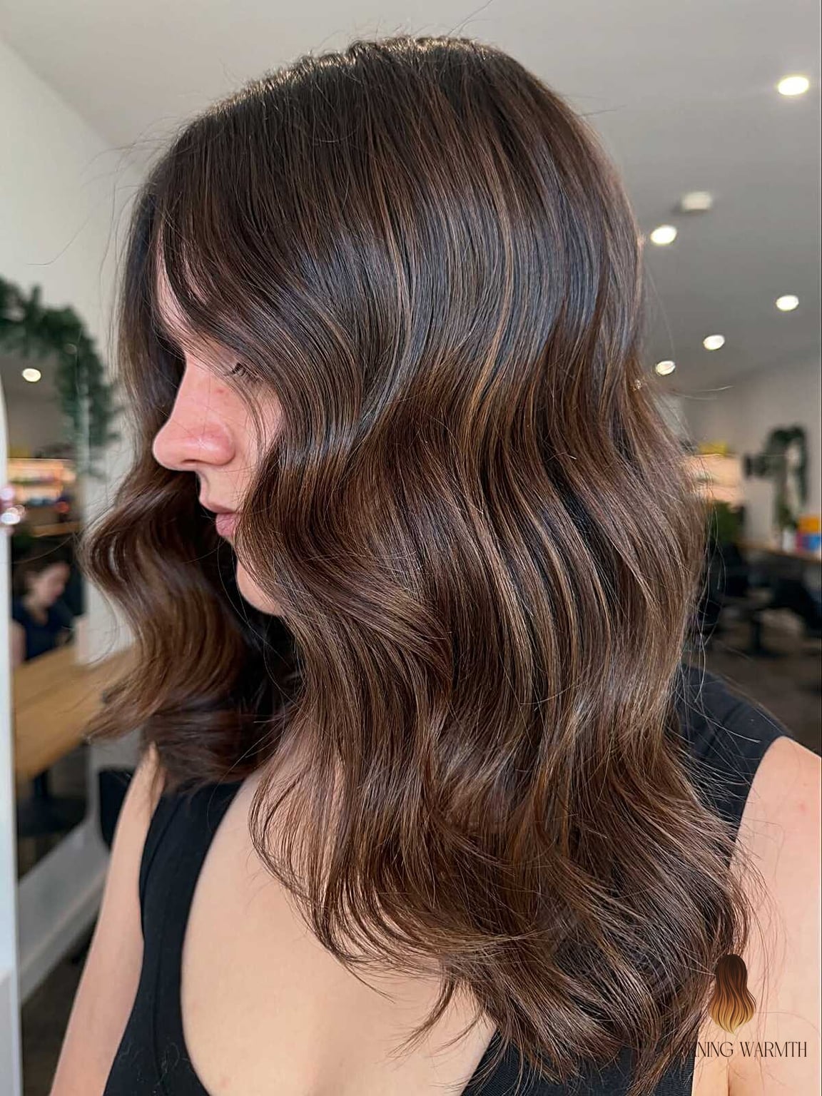 21 Summer Hair Color For Brunettes Ideas That Are Trending Right Now 6 Espresso Balayage with Caramel Face Frame