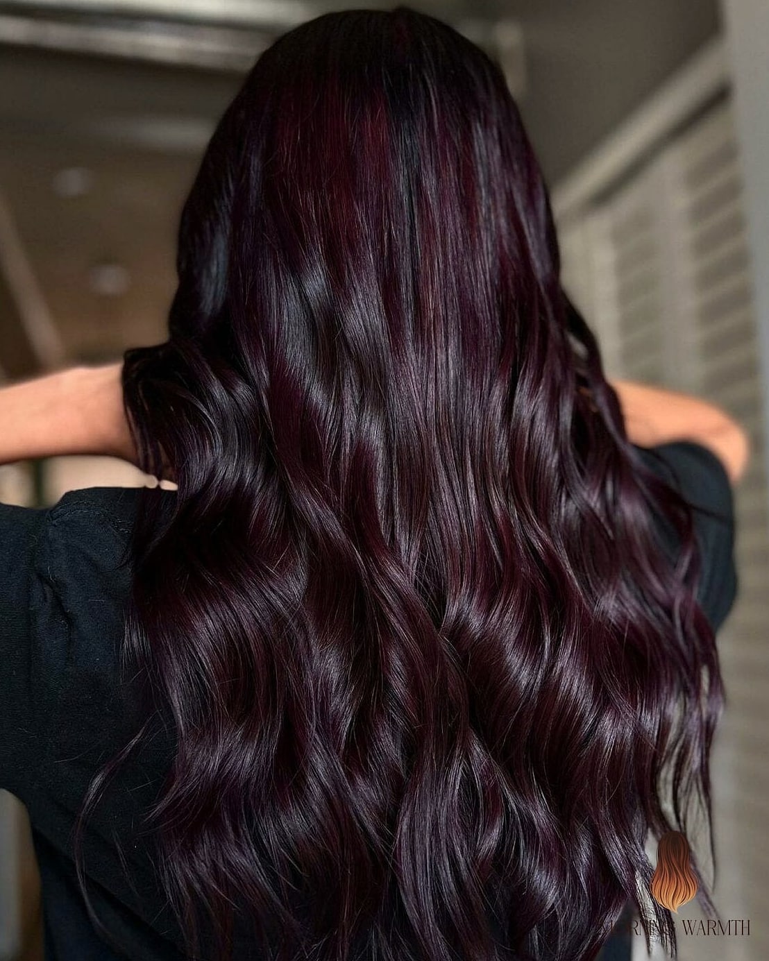 28 Black Cherry Hair Color Looks You'll Want to Screenshot Immediately 18 Espresso Brown With Subtle Balayage