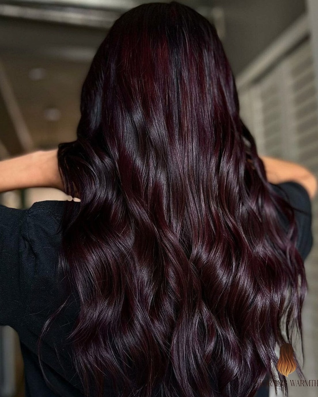 28 Black Cherry Hair Color Looks You'll Want to Screenshot Immediately 25 Espresso Brown With Deep Red Balayage