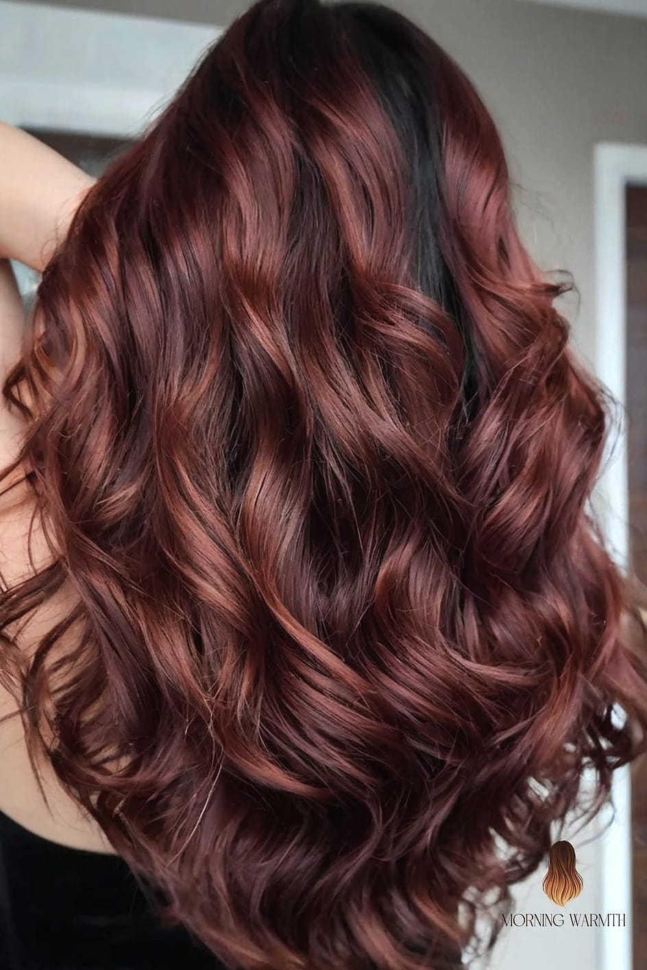 28 Black Cherry Hair Color Looks You'll Want to Screenshot Immediately 6 Espresso With Copper Money Pieces