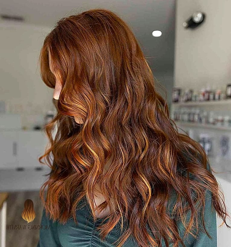 21 Mechas Balayage Ideas That Are Trending Right Now 9 Fiery Auburn Hair