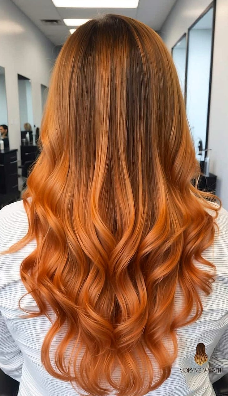25 Ombre Hair Color Ideas That Are Going Viral on Pinterest Right Now 4 Fiery Copper Ombre