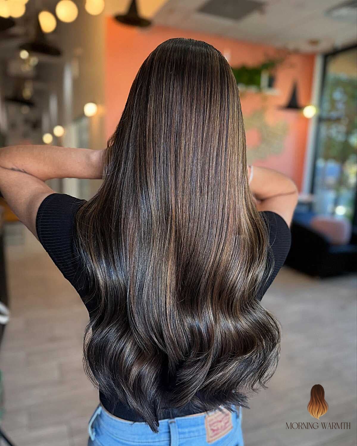 21 Summer Hair Color For Brunettes Ideas That Are Trending Right Now 21 Glass-Finish Dark Espresso with Hidden Dimension