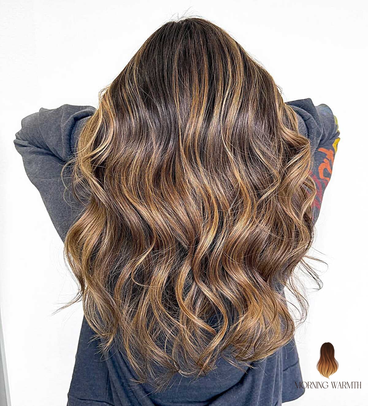 Golden Caramel Swirl on Chocolate