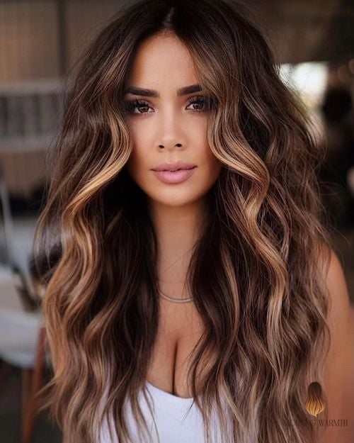 25 Fall Hair Color For Brunettes Ideas That Are Dreamy and So Inspiring 13 Golden Caramel Face-Framing Highlights