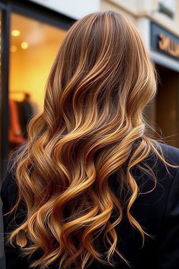 20 Balayage Miel Ideas That Are Breathtakingly Beautiful 13 Golden Honey Highlights on Medium Brown Hair