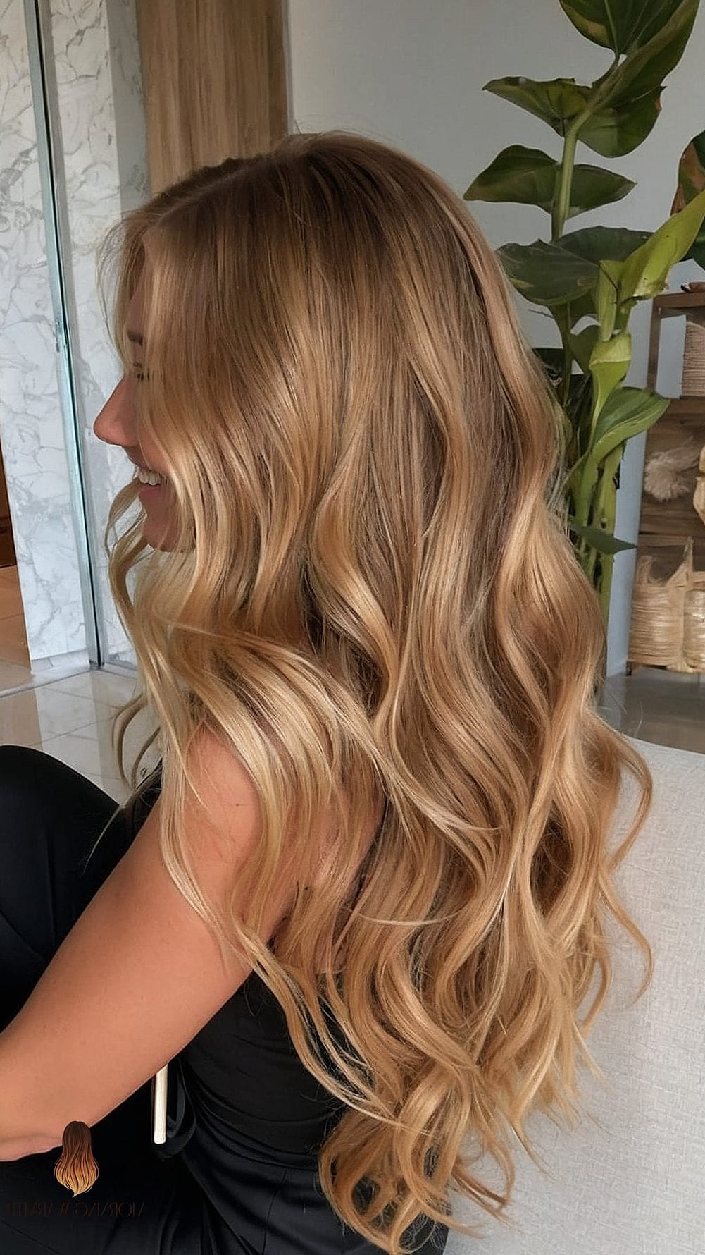 25 Honey Blonde Balayage Ideas That Are Going Viral on Pinterest Right Now 8 Golden Honey Balayage on Curly Hair