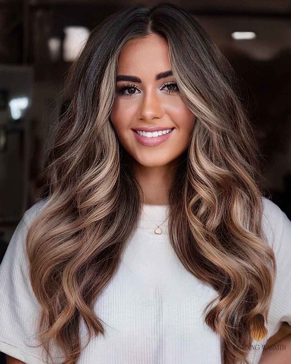 23 Hair Color Ideas For Brunettes Inspo Ideas Worth Pinning Immediately 7 Gorgeous Brown Balayage with Highlights