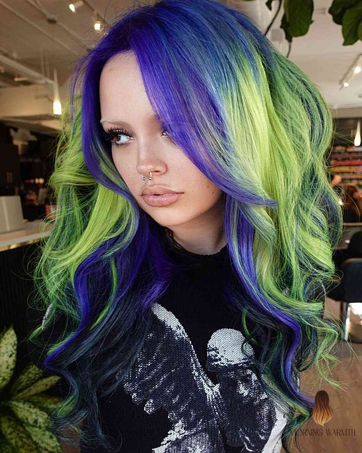 30 Summer Hair Color Ideas You Need to Try Next 5 Halloween-Inspired Green and Purple Tones