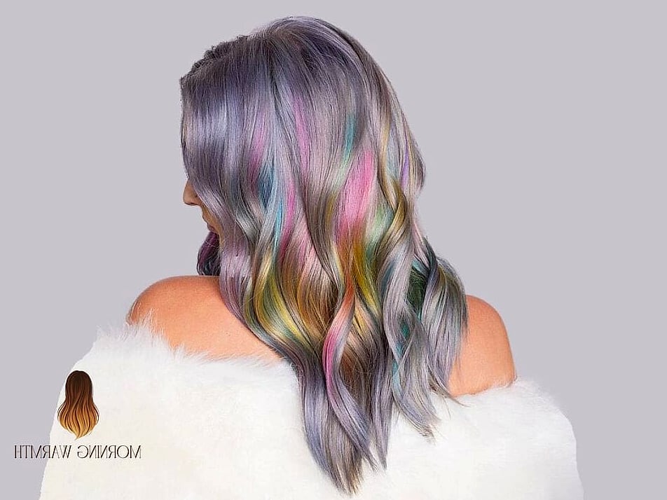 Holographic Peekaboo Blonde Hair