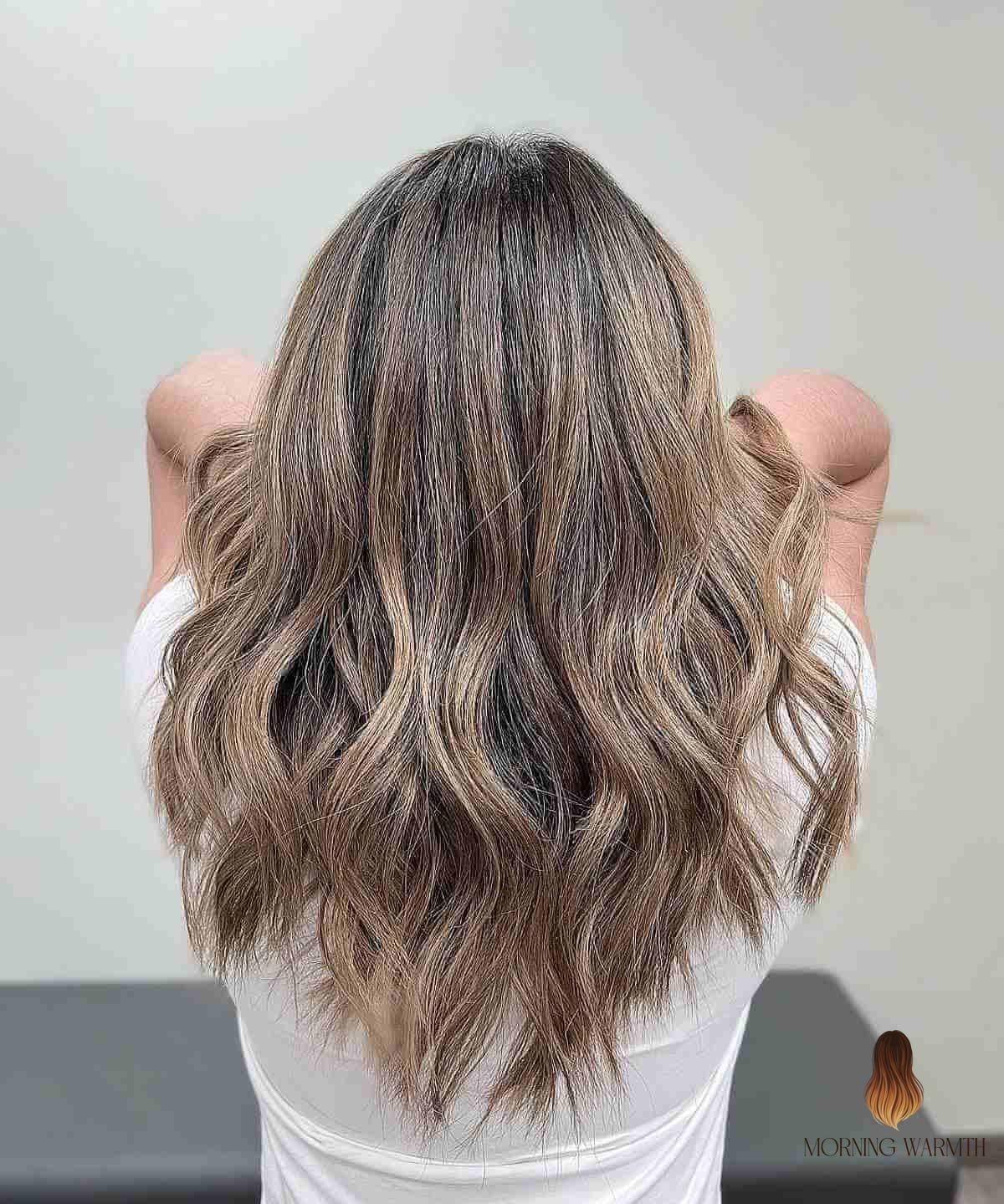 23 Hair Color Ideas For Brunettes Inspo Ideas Worth Pinning Immediately 17 Honey Beige Bronde Hair with Partial Highlights