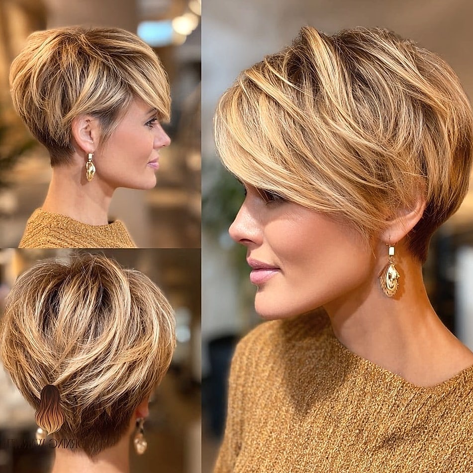 25 Honey Blonde Balayage Ideas That Are Going Viral on Pinterest Right Now 15 Honey Blonde Pixie