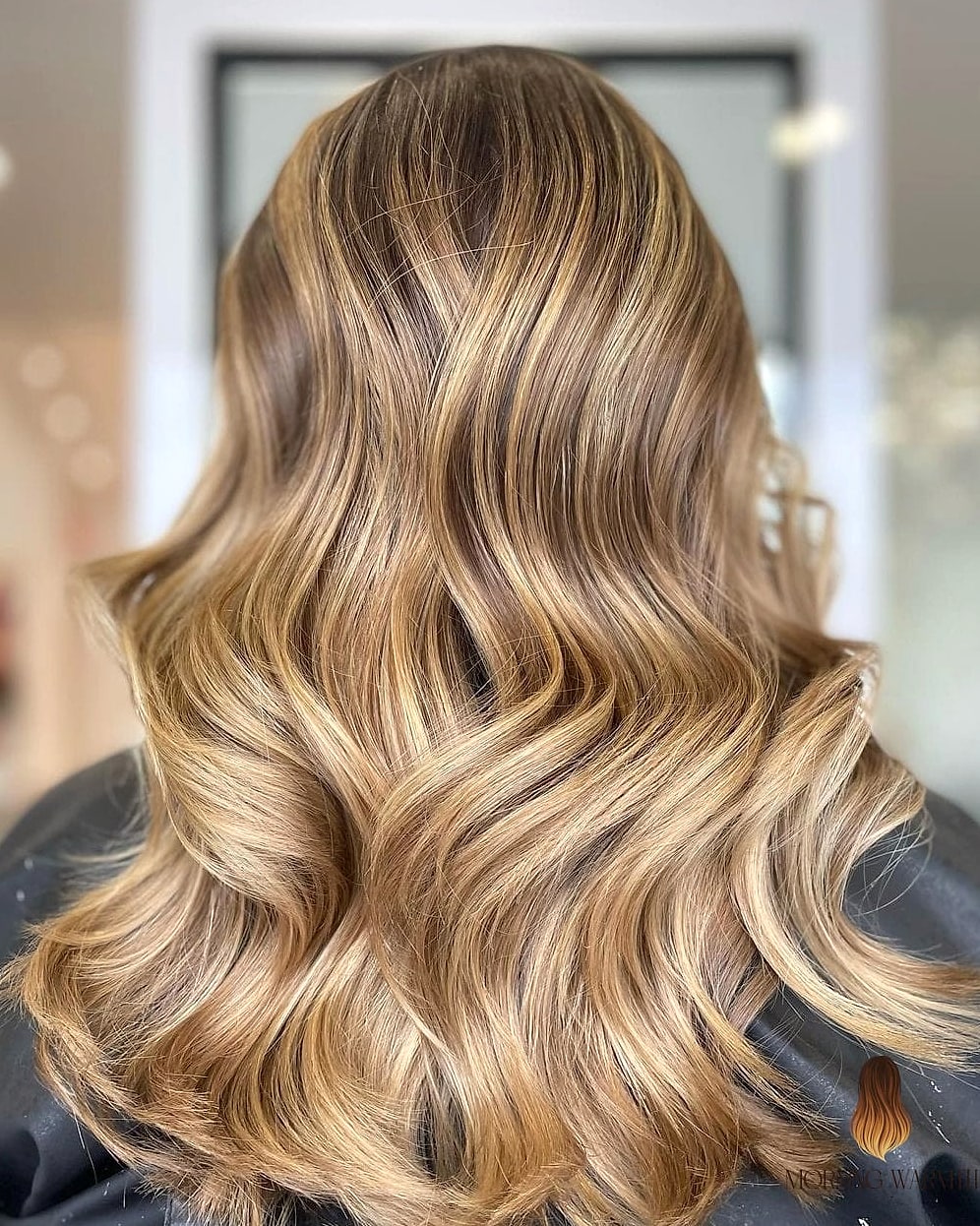 Honey Blonde Tones and Dark Balayage Hair
