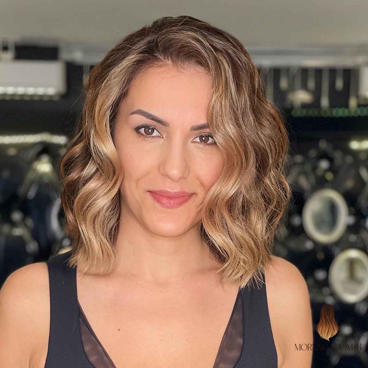 Honey Brown Balayage with Low Maintenance Roots