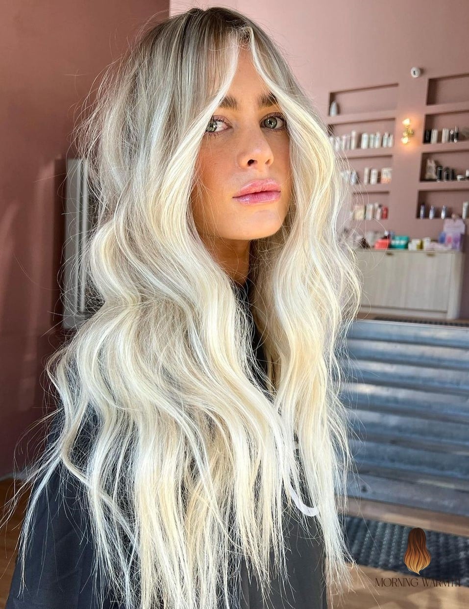 25 Dark Blonde Balayage Ideas That Are Going Viral on Pinterest Right Now 3 Icy Blonde Balayage with Lowlights