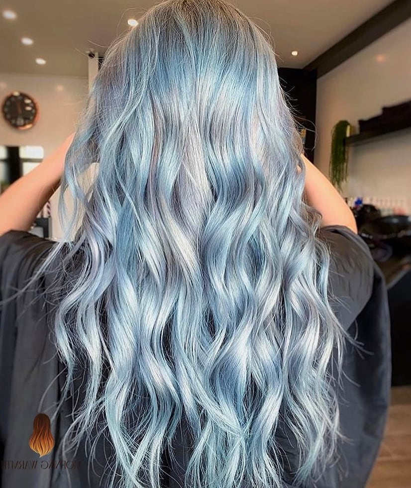 Icy Platinum Blue Bob