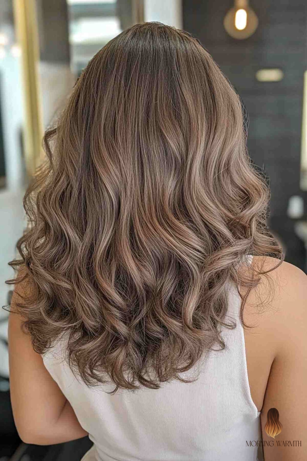 Light Brown Hair with Milk Tea Balayage