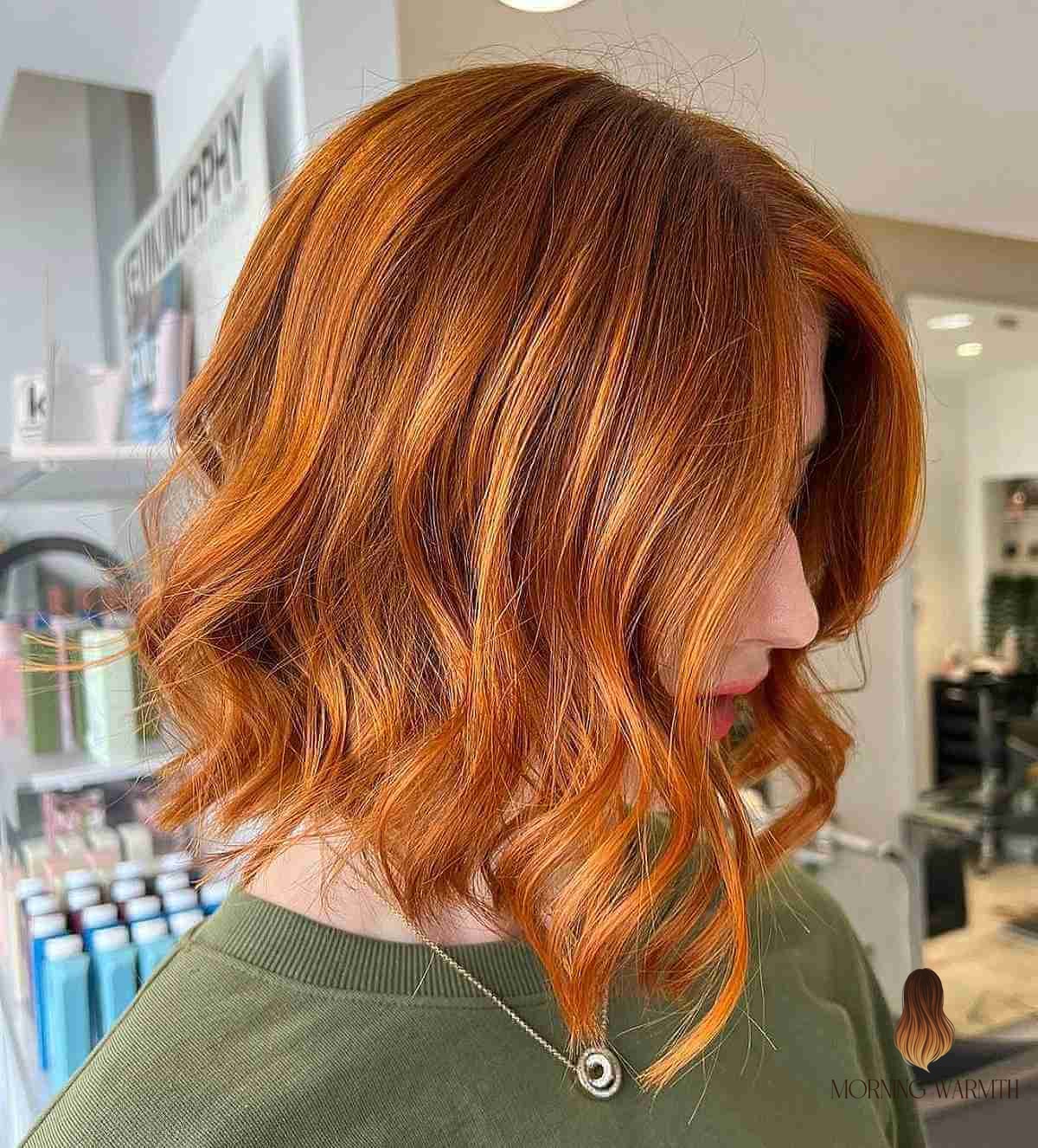 30 Copper Balayage Ideas You Need to Try Next 11 Light Copper on Short Hair