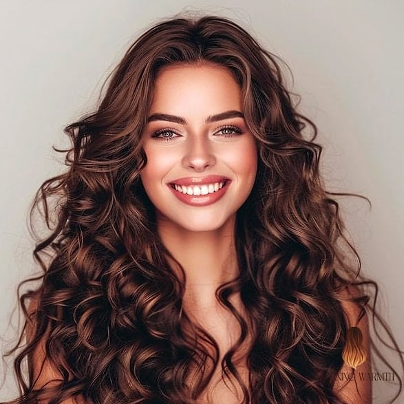 27 Curly Hair Color Ideas Ideas That Every Stylist Needs to See 26 Long Brunette Curled Ends