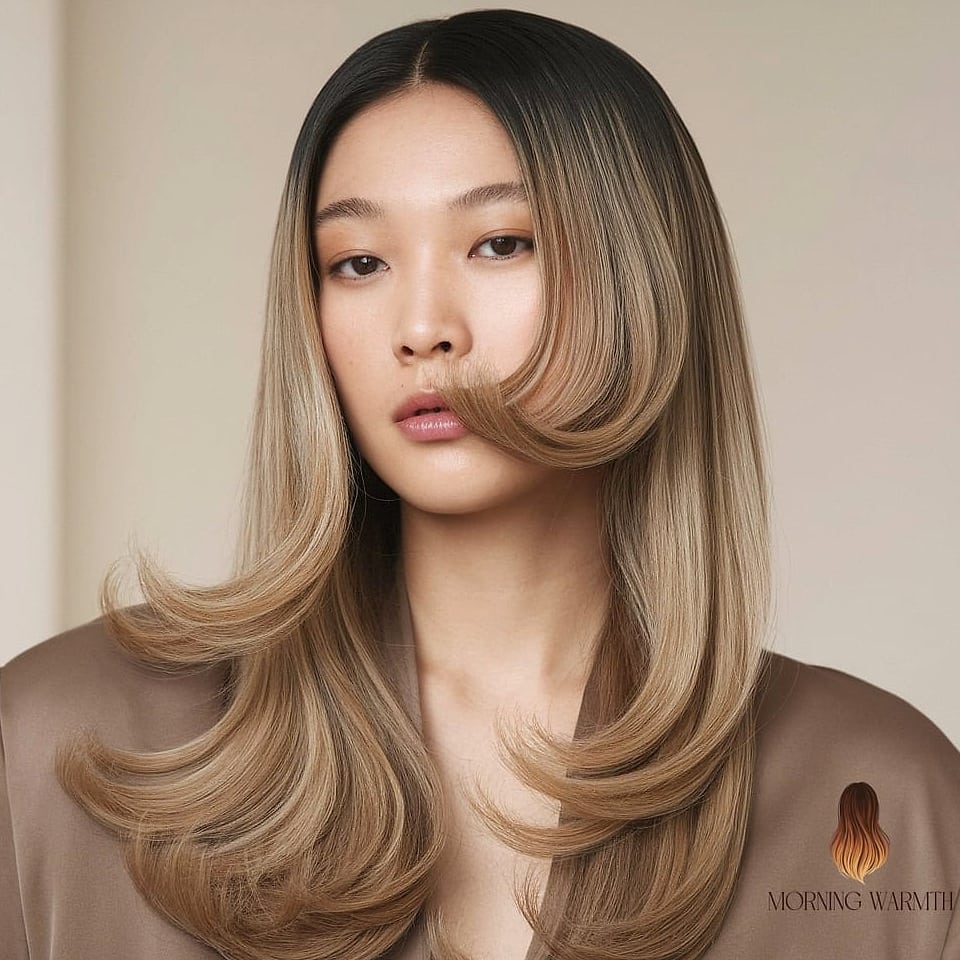 23 Hair Colour Ideas Inspo Ideas Worth Pinning Immediately 18 Long Butterfly with Caramel Dimension