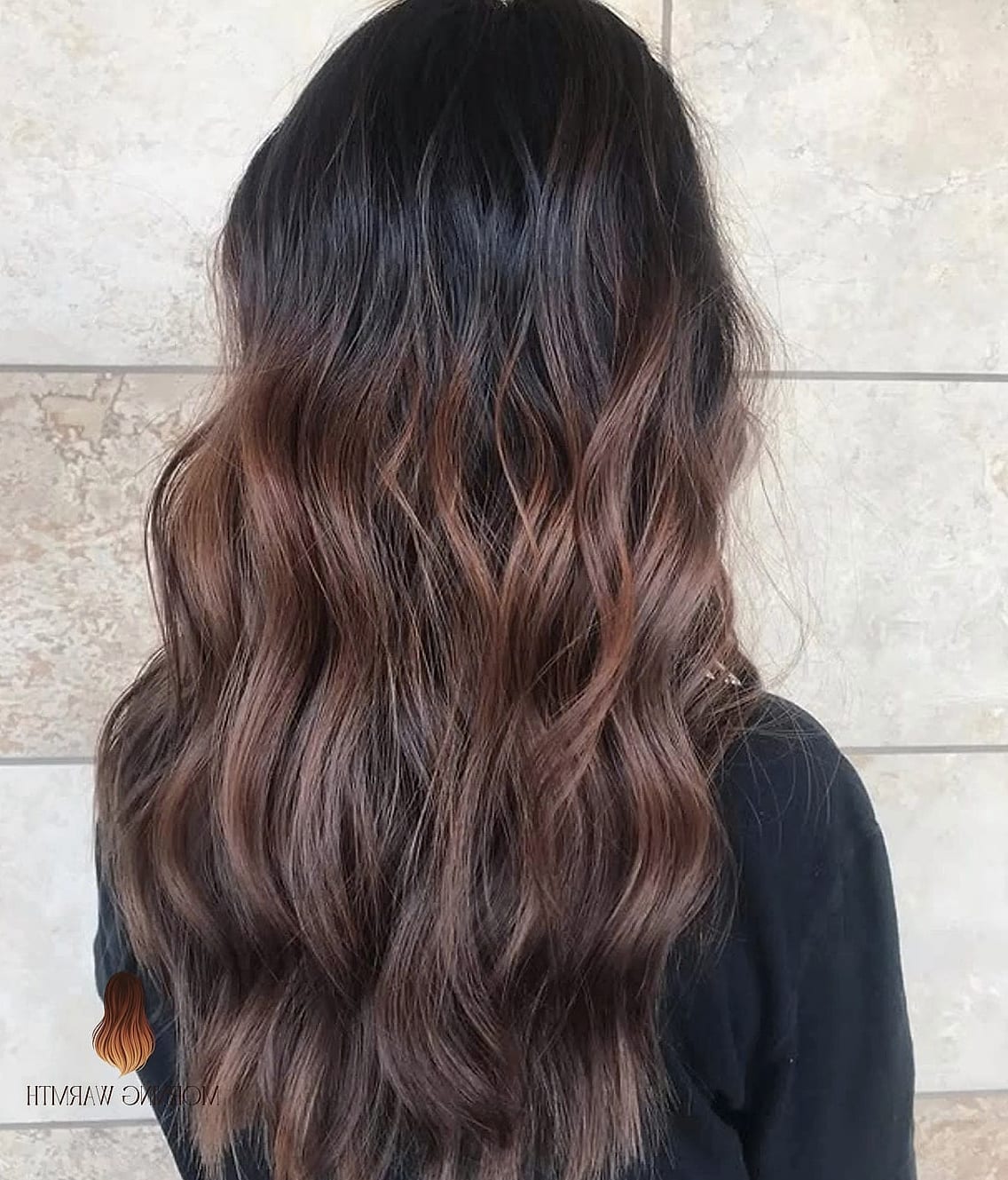 Long Wavy Chocolate Swirls