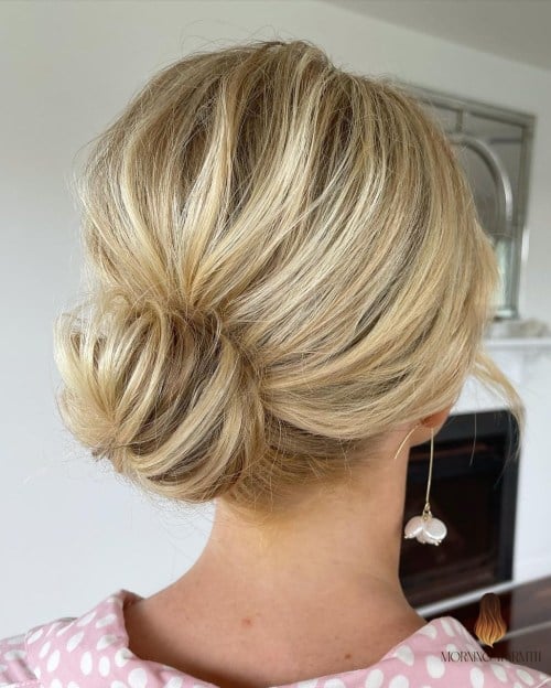 Low Bun with Clip-In Extensions