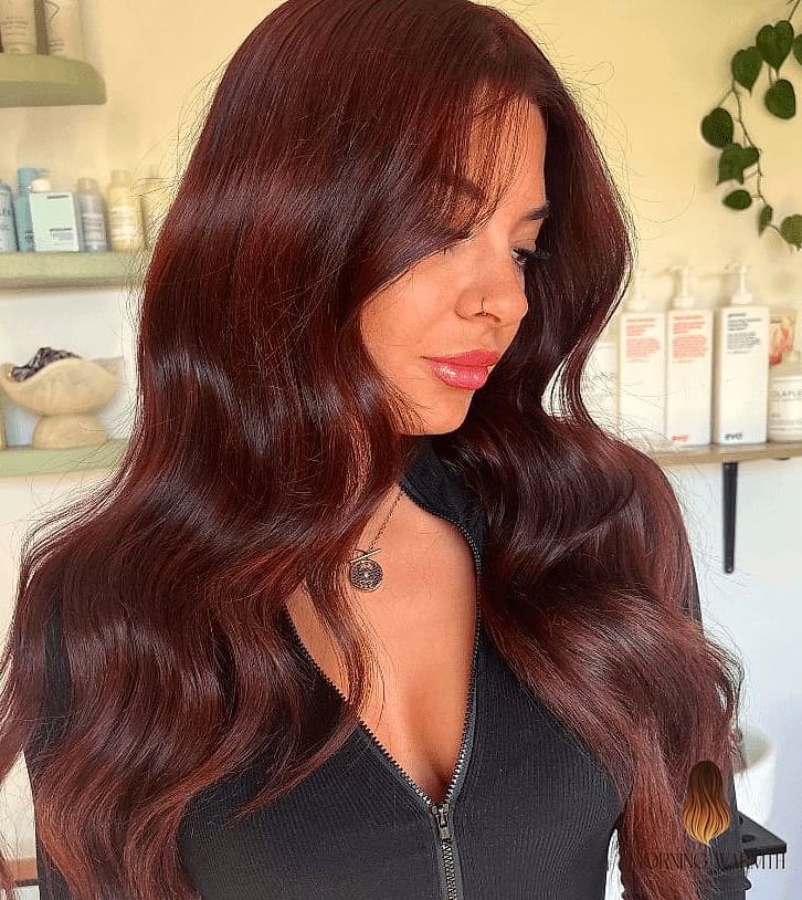 25 Cherry Cola Hair Color Ideas That Are Going Viral on Pinterest Right Now 11 Luscious Dark Red Curls
