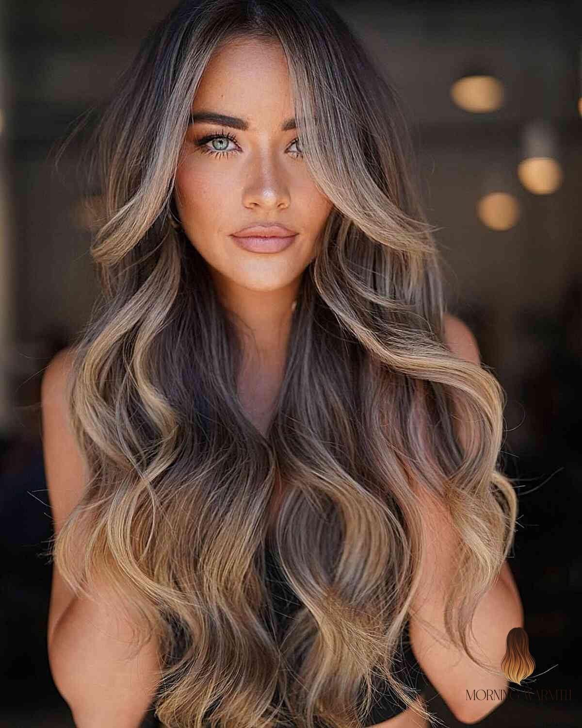 Luxurious Balayage on Dark Brunette Hair