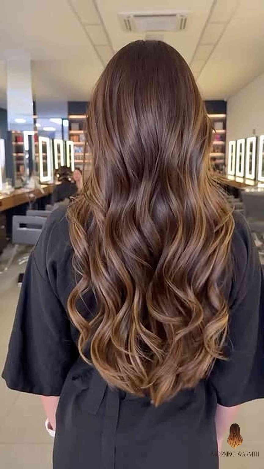 21 Brown Balayage Ideas That Are Trending Right Now 6 Luxurious Chocolate Balayage Waves