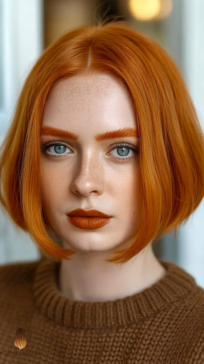 The Mahogany Layered Bob in Profile