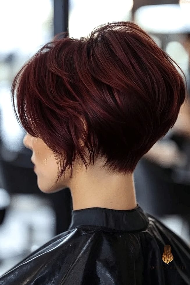 Mahogany Pixie Cut