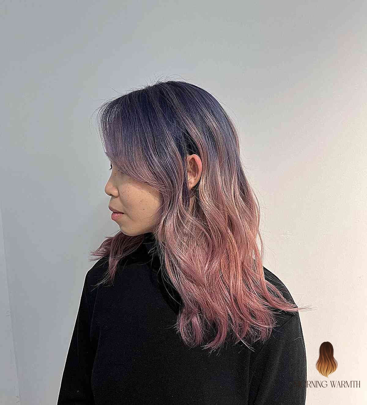 30 Ombre Hair Ideas You Need to Try Next 13 Melted Dusty Lavender to Rose Gold