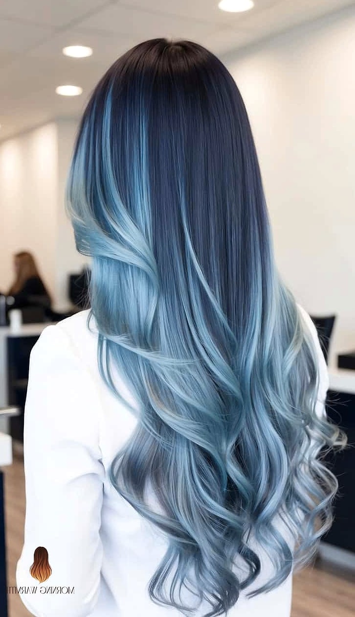 Mermaid Blue Balayage Waves