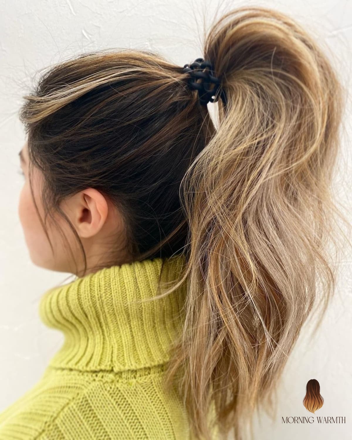 23 Balayage Brunette Inspo Ideas Worth Pinning Immediately 13 Messy and Textured High Ponytail