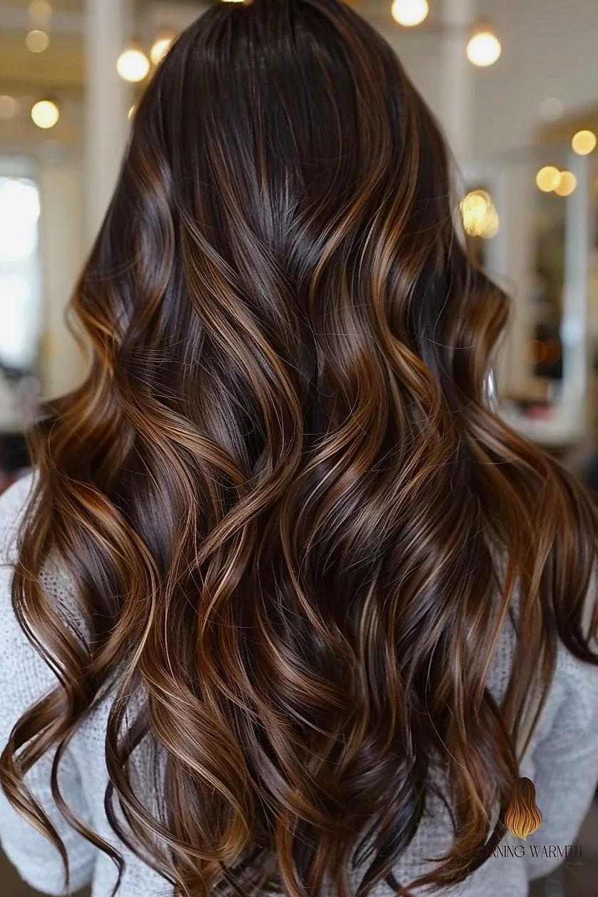 26 Balayage Caramelo Ideas That Are Gorgeous and So Inspiring 20 Metallic Caramel-Brown