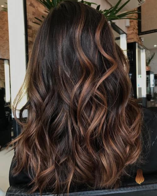 27 Chocolate Hair Color Ideas Every Woman Needs to See 9 Milk Chocolate Hair with Caramel Balayage