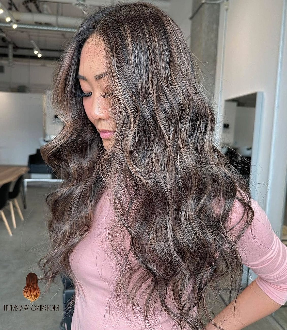 24 Milk Tea Hair Color Ideas That Are Absolutely Stunning 14 Milk Tea with Face-Framing Highlights