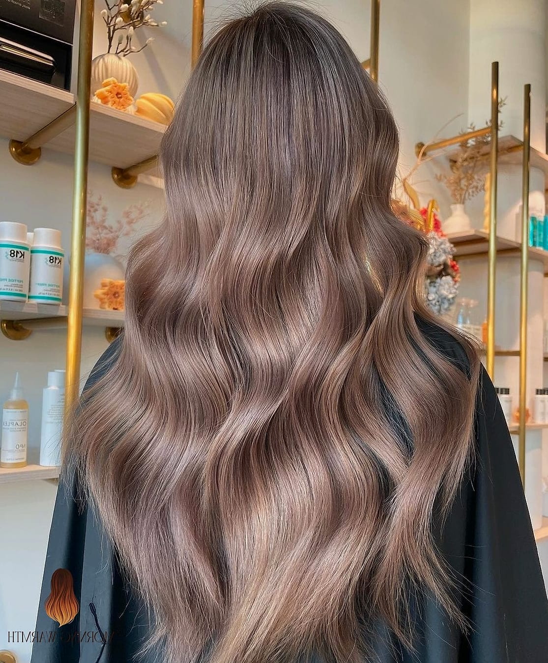24 Milk Tea Hair Color Ideas That Are Absolutely Stunning 16 Milk Tea Money Piece