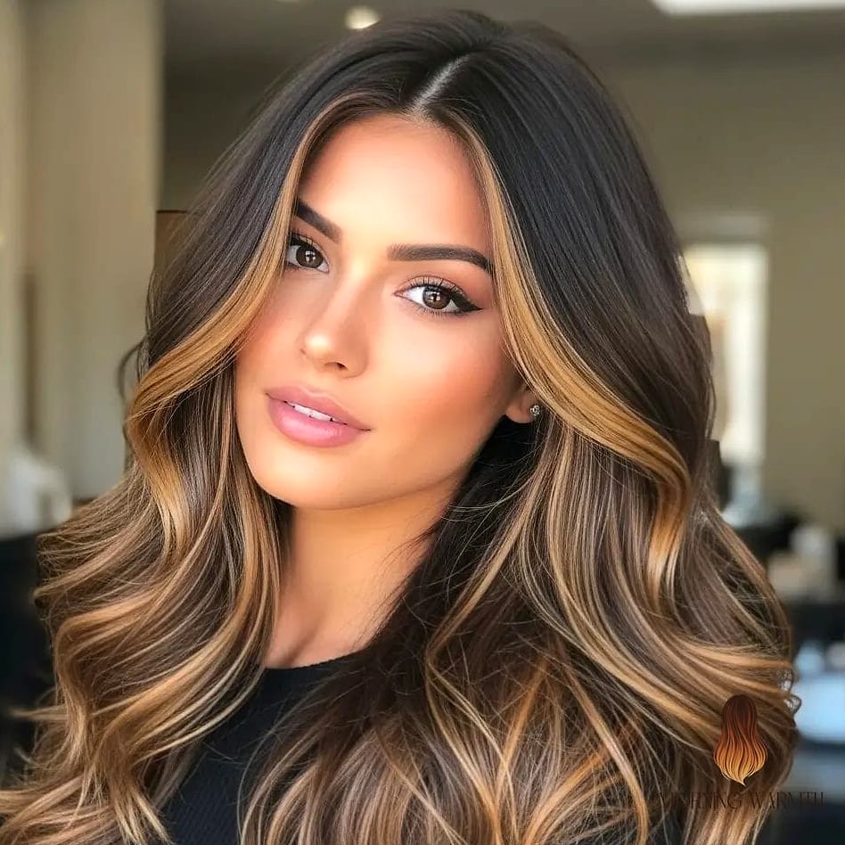 25 Dark Brown Hair With Caramel Highlights Ideas That Are Dreamy and So Inspiring 3 Money Piece Caramel Highlights