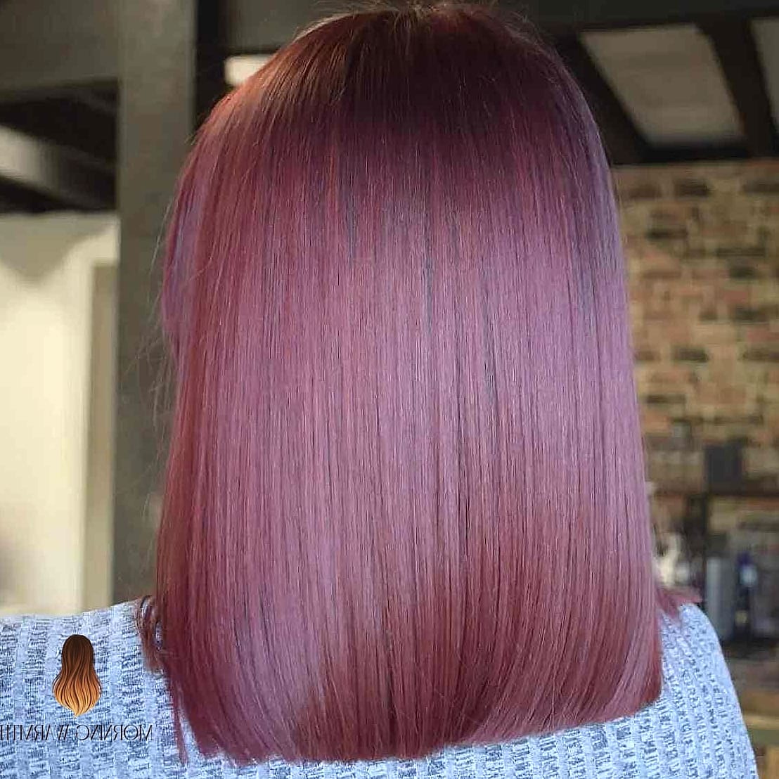 25 Cherry Cola Hair Color Ideas That Are Going Viral on Pinterest Right Now 22 Muted Cherry Cola Bob