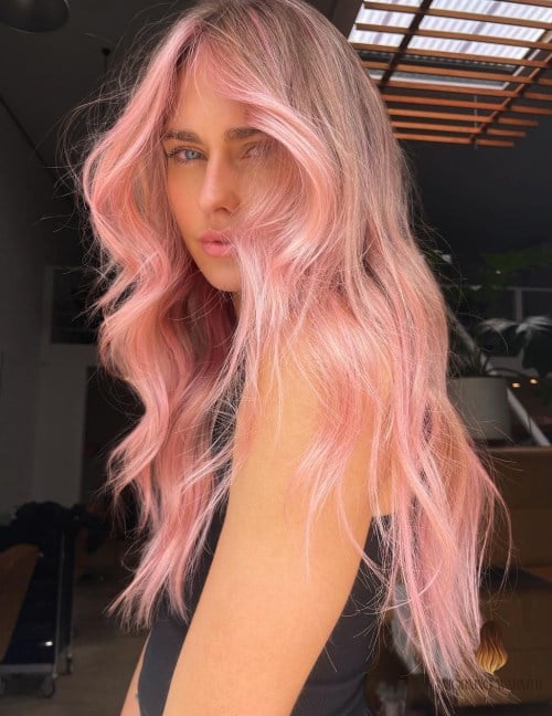 25 Winter Hair Color Ideas That Are Dreamy and So Inspiring 17 Pastel Pink