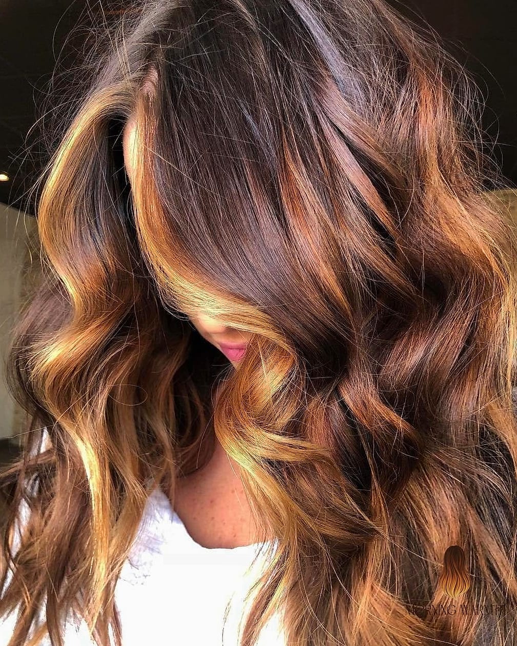 25 Dark Brown Hair With Caramel Highlights Ideas That Are Dreamy and So Inspiring 22 Peekaboo Caramel Highlights